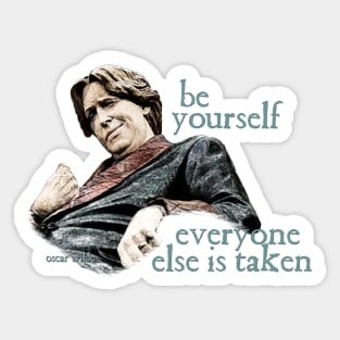 Oscar Wilde - Be Yourself Sticker